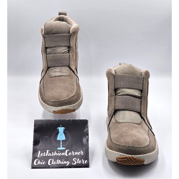 Sorel Women's Beige Suede Leather Waterproof  Out N About Plus Mid Size 10 2868 - Picture 3 of 16